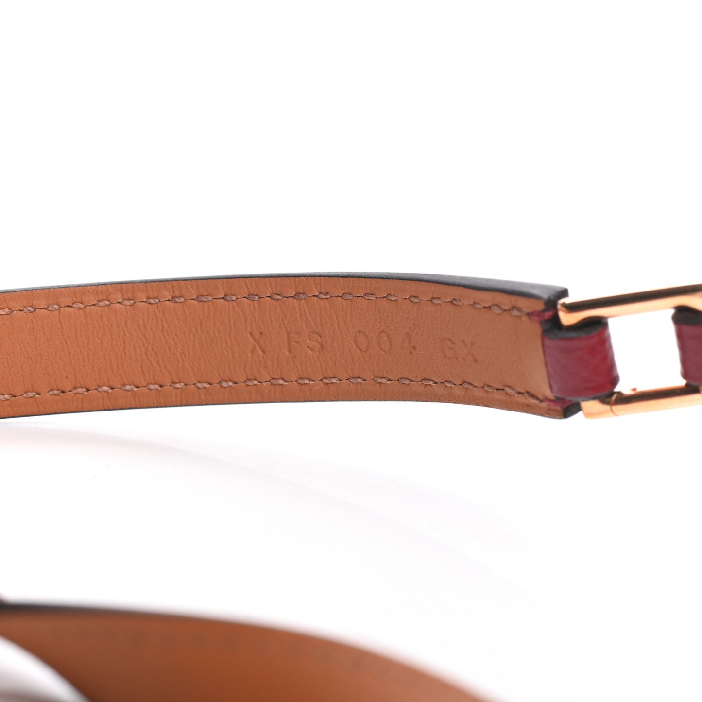 Epsom Rivale Double Tour Bracelet S Bordeaux