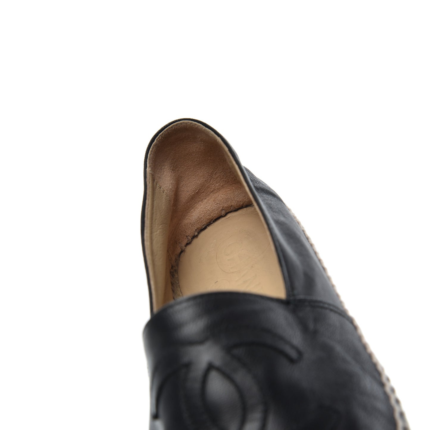 Lambskin CC Espadrilles 39 Black