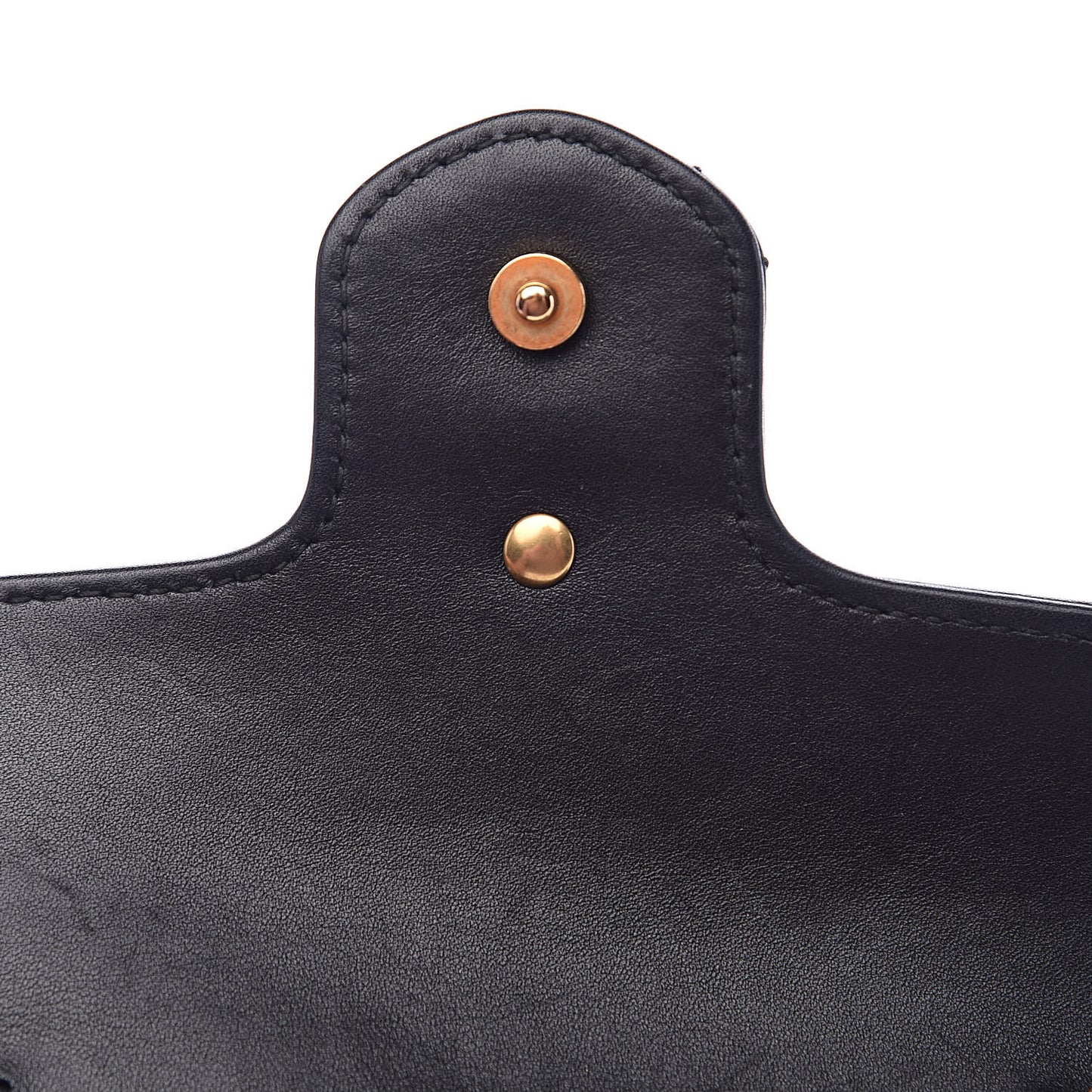 Calfskin Matelasse Super Mini GG Marmont Shoulder Bag Black