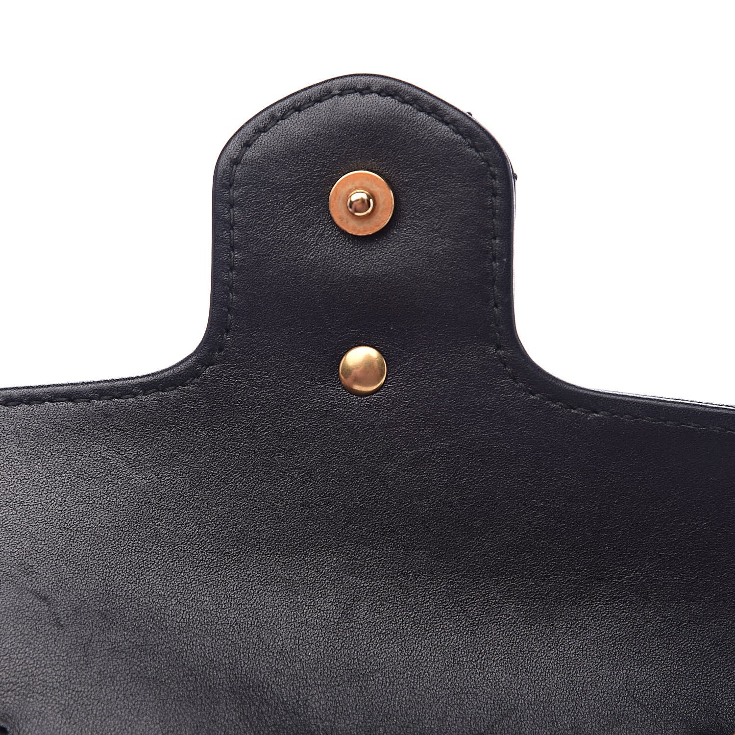 Gucci Calfskin Matelasse Super Mini GG Marmont Shoulder Bag Black 11 of 14