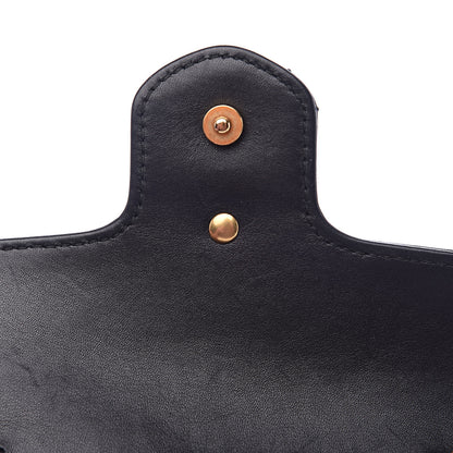 Gucci Calfskin Matelasse Super Mini GG Marmont Shoulder Bag Black 11 of 14