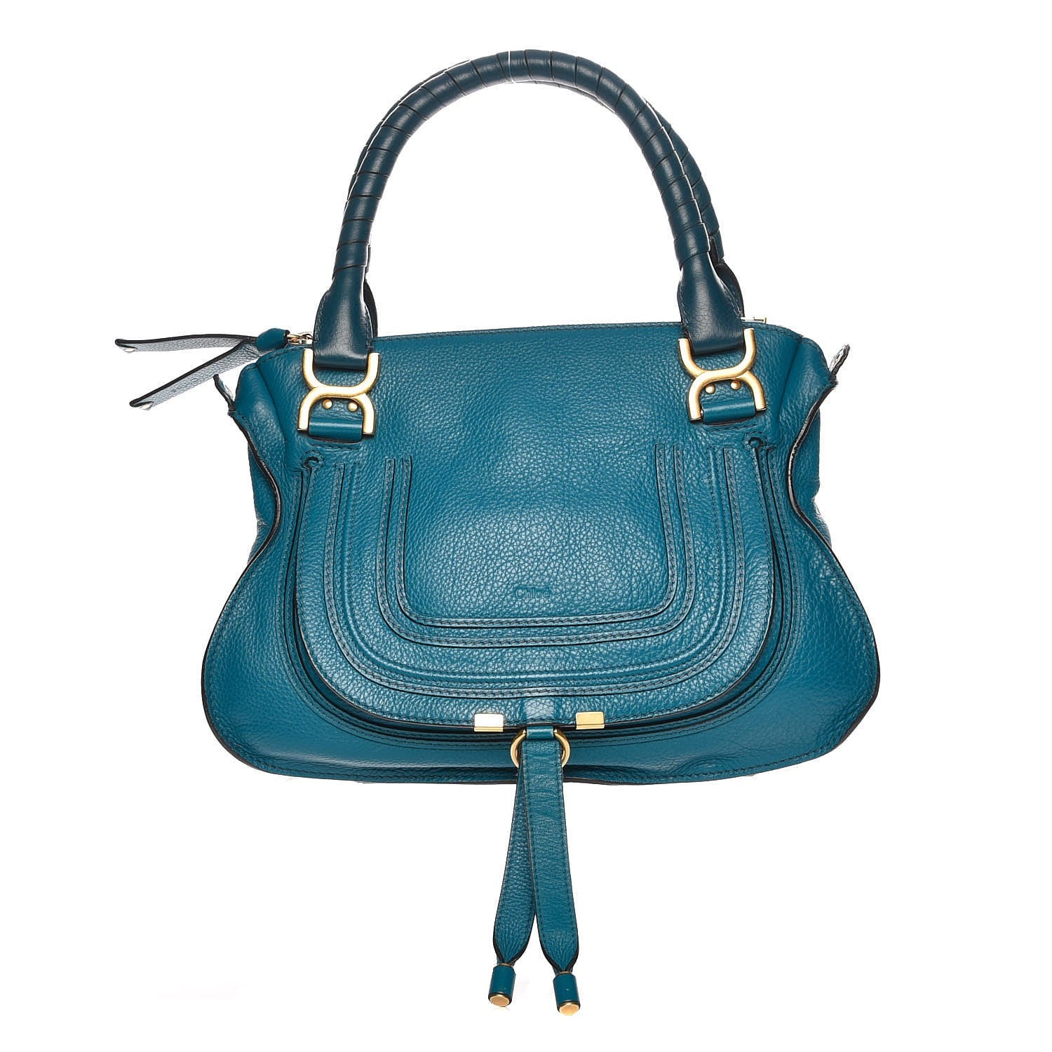 Chloe Calfskin Medium Marcie Satchel Laguna Blue 1 of 9