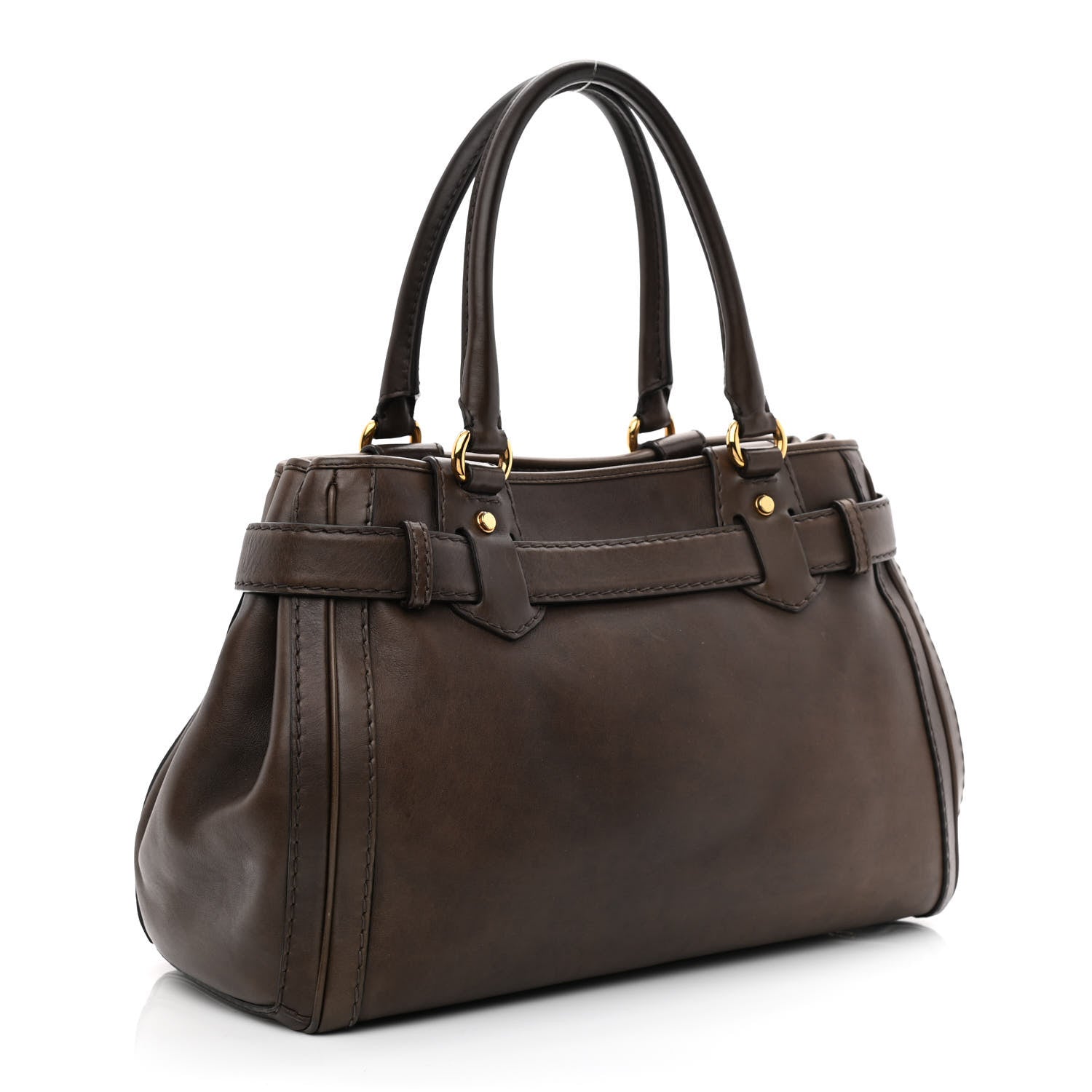Gucci Calfskin Medium GG Running Tote Brown 3 of 10