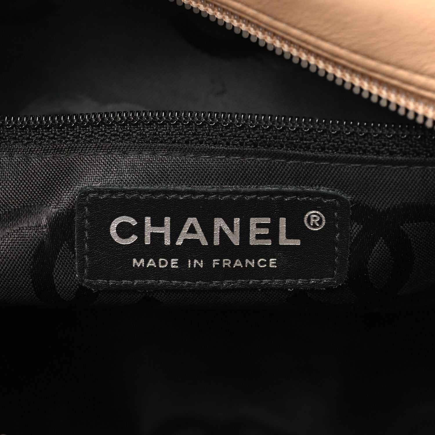 Chanel Calfskin Quilted Large Cambon Bowler Beige Black 6 of 9