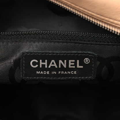 Chanel Calfskin Quilted Large Cambon Bowler Beige Black 6 of 9