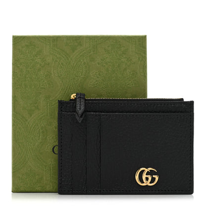 Gucci Dollar Calfskin GG Marmont Coin Case Card Holder Black 11 of 11