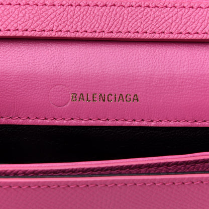 Balenciaga Signature Grained Calfskin Logo Print Ville Day Bag XS Rose Bubblegum Black 6 of 10