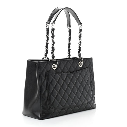 Chanel Caviar Quilted Grand Shopping Tote GST Black 2 of 8
