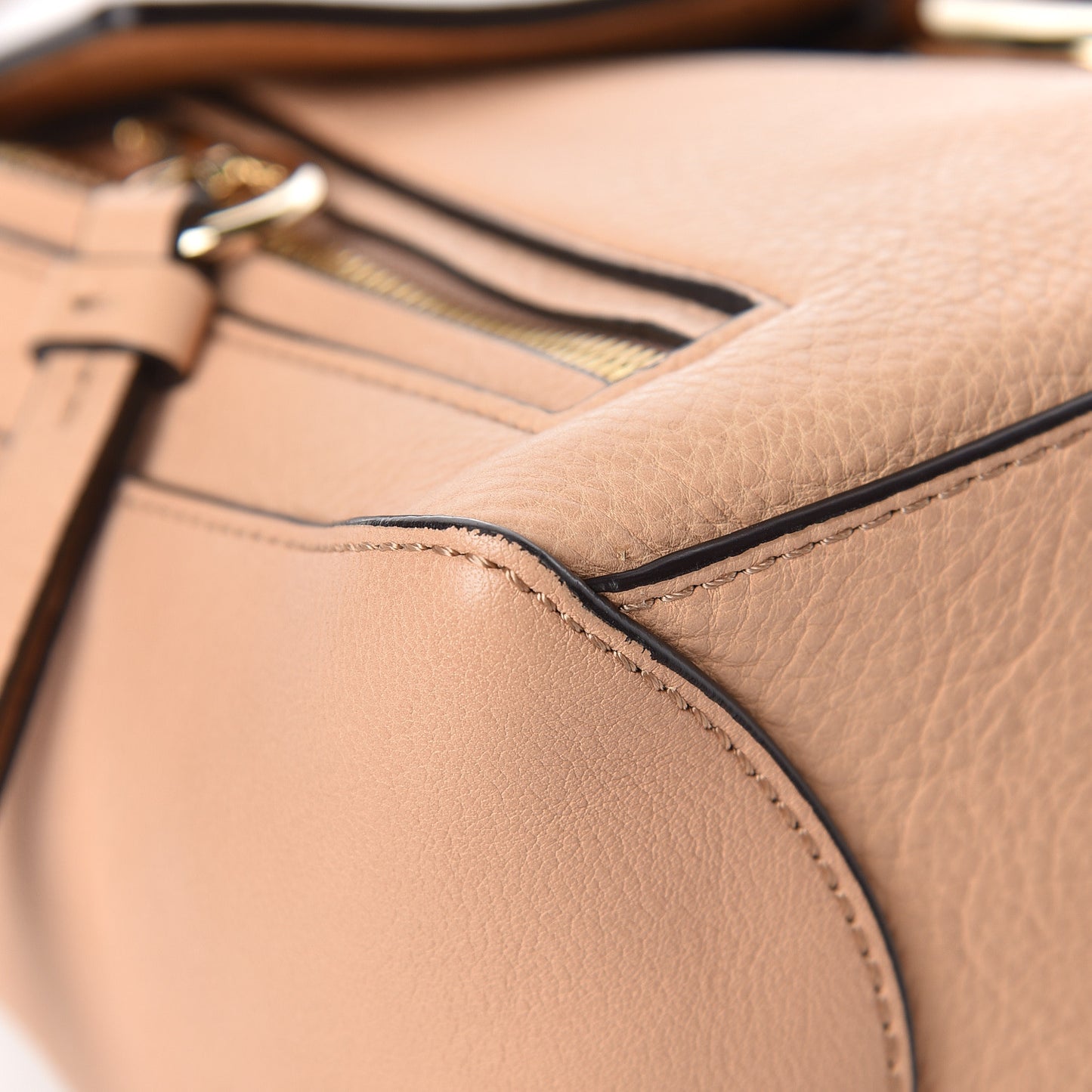 Calfskin Small Faye Day Shoulder Bag Blush Nude