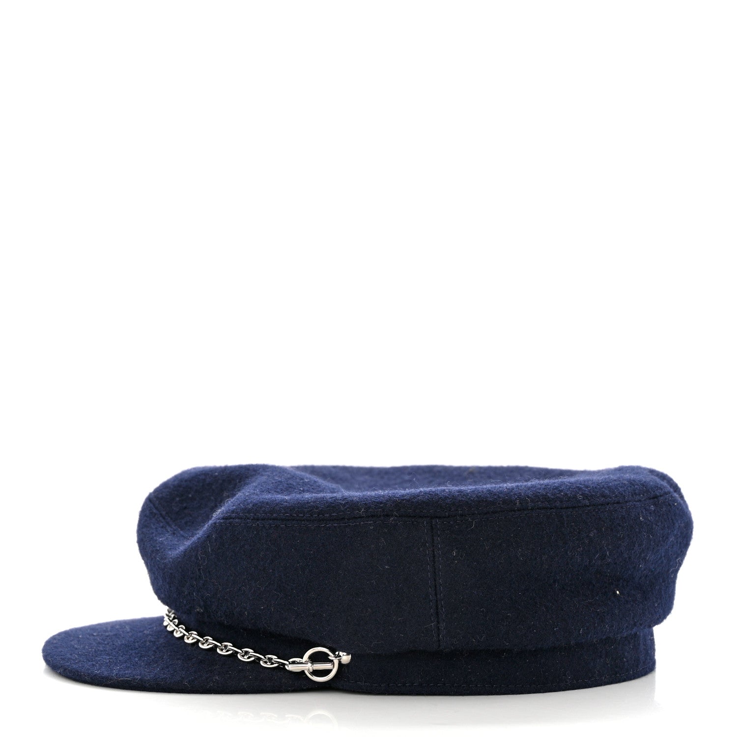 Hermes Cashmere Womens Belle-Ile Cap 57 Navy 4 of 8
