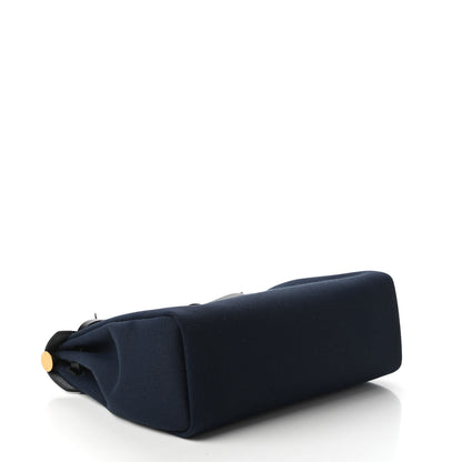 Hermes Toile Vache Hunter Herbag Zip PM 31 Bleu Marine Black 4 of 10