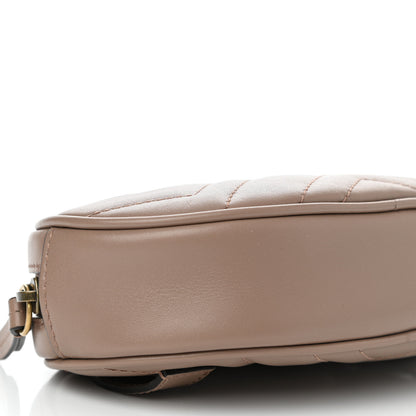 Gucci Calfskin Matelasse GG Marmont Belt Bag 85 34 Porcelain Rose 10 of 12