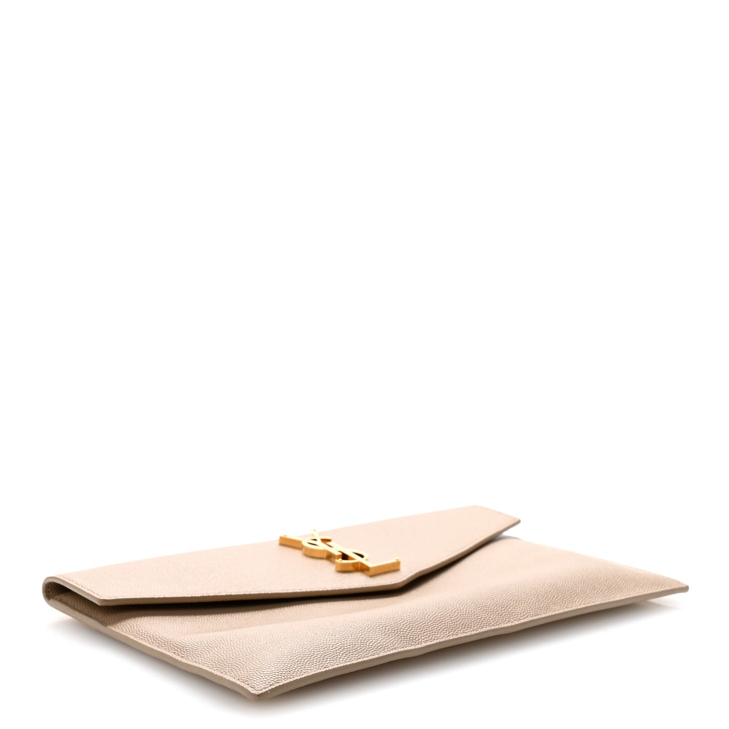 Saint Laurent Grain De Poudre Uptown Pouch Dark Beige 4 of 9