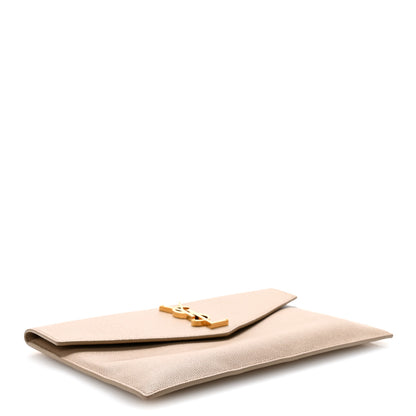 Saint Laurent Grain De Poudre Uptown Pouch Dark Beige 4 of 9