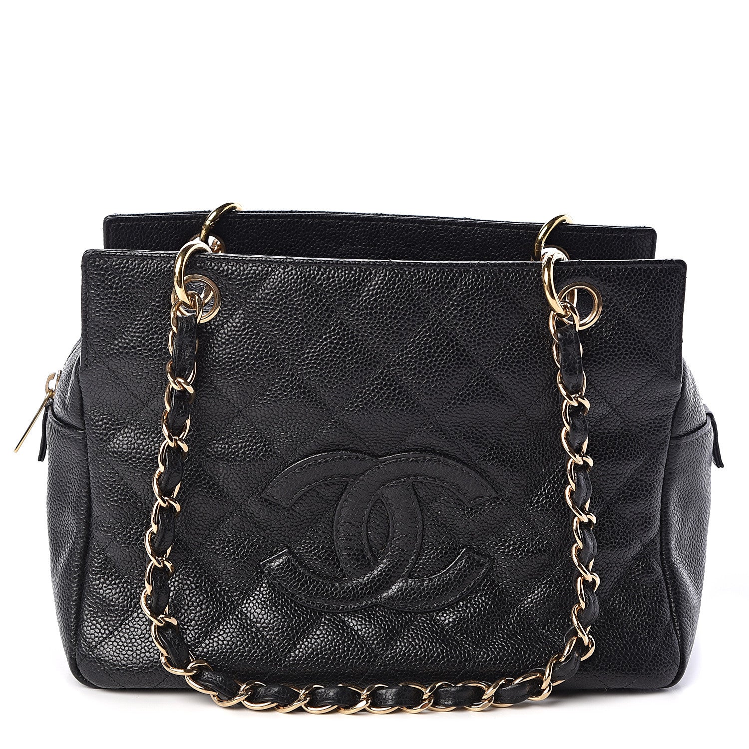 Chanel Caviar Quilted Petit Timeless Tote PTT Black 1 of 10