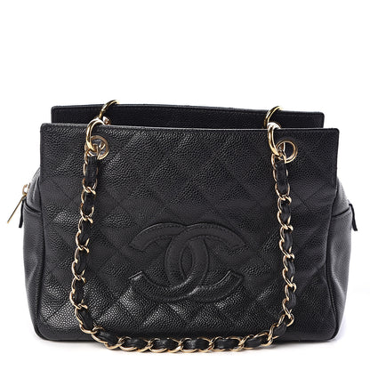 Chanel Caviar Quilted Petit Timeless Tote PTT Black 1 of 10