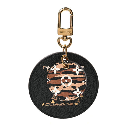 Louis Vuitton Monogram Giant Jungle Bag Charm Key Holder Black 1 of 4