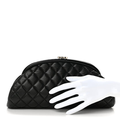 Chanel Lambskin Quilted Timeless Clutch Black 2 of 13