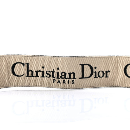 Christian Dior Canvas Embroidered Shoulder Strap Black 4 of 4
