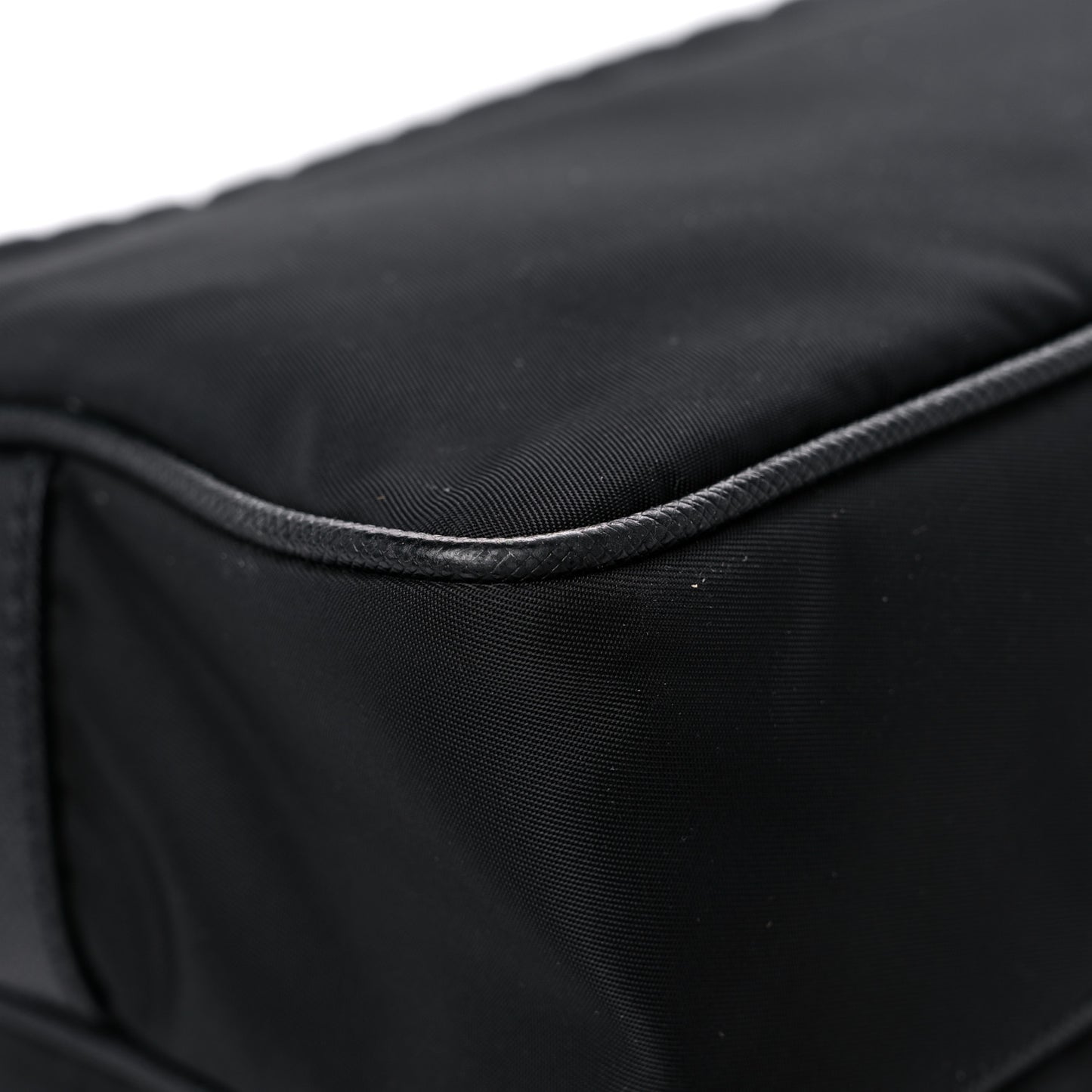 Tessuto Nylon Saffiano Single Snap Buckle Messenger Flap Bag Black