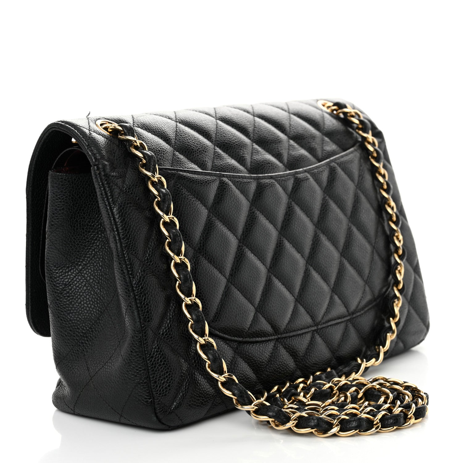 Chanel Caviar Quilted Jumbo Double Flap Black 3 of 14