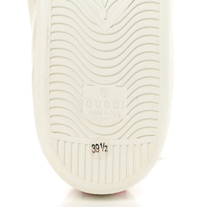 Gucci Calfskin Ayers Crystal Web Pineapple Embroidered Womens New Ace Sneakers 39.5 White 5 of 10