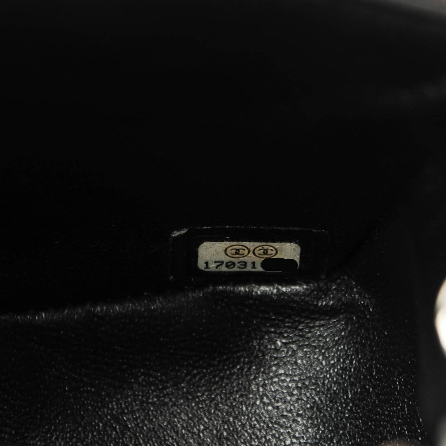 Striated Patent Quilted Mini Rectangular Flap Black