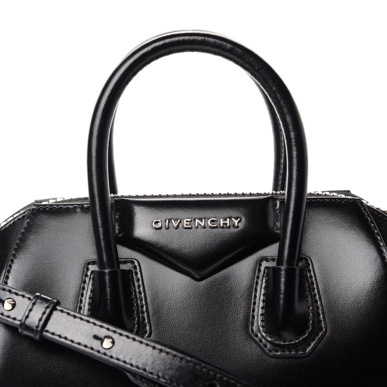 Givenchy Shiny Lord Calfskin Mini Antigona Black 10 of 10