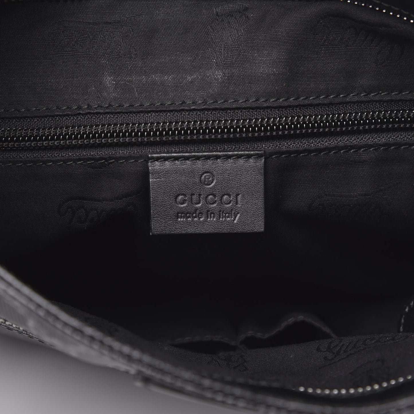 Imprime Monogram Small Flat Messenger Bag Black