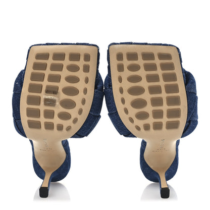 Bottega Veneta Denim Intrecciato Lido Mule 90 Sandals 39.5 Indigo 7 of 9