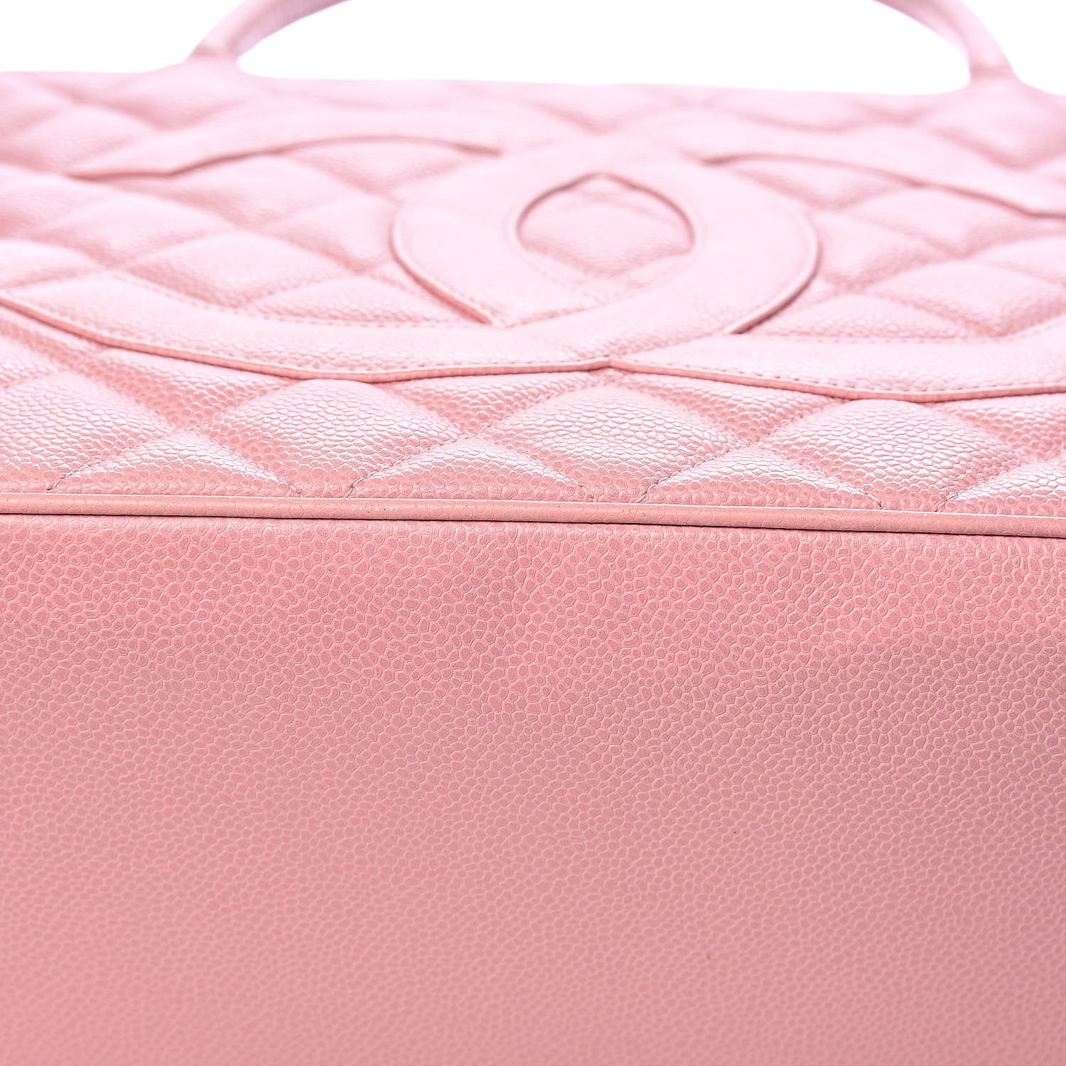 Chanel Caviar Quilted Medallion Tote Light Pink 15 of 16