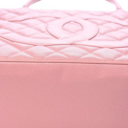Chanel Caviar Quilted Medallion Tote Light Pink 15 of 16