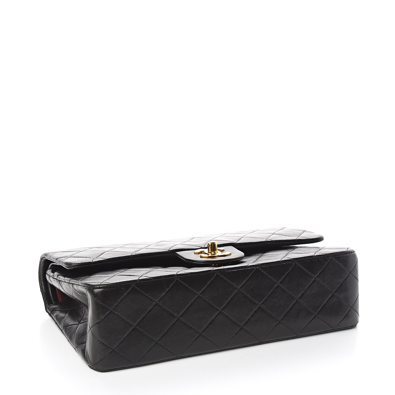 Chanel Lambskin Quilted Medium Double Flap Black 3 of 10