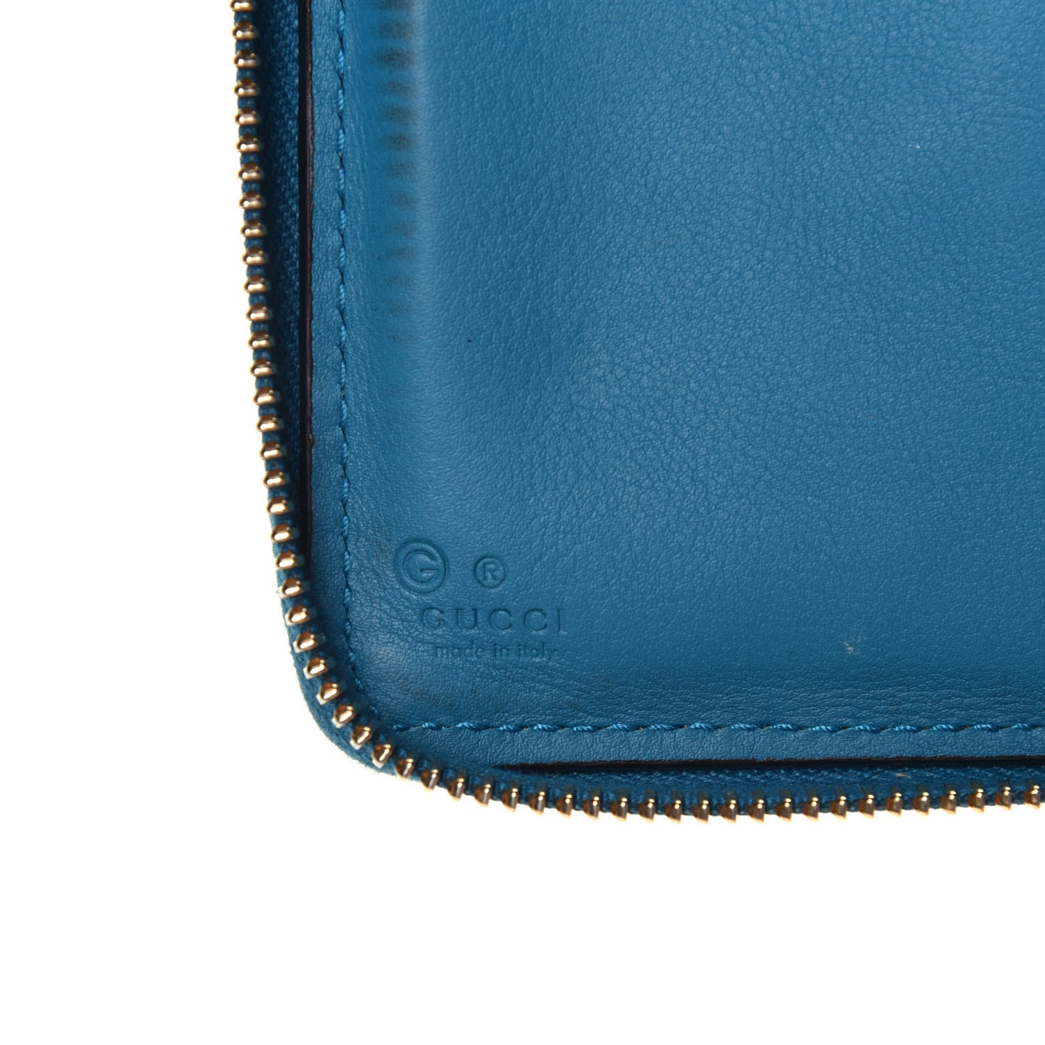 Gucci Microguccissima Zip Around Organizer Wallet Deep Cobalt 6 of 6