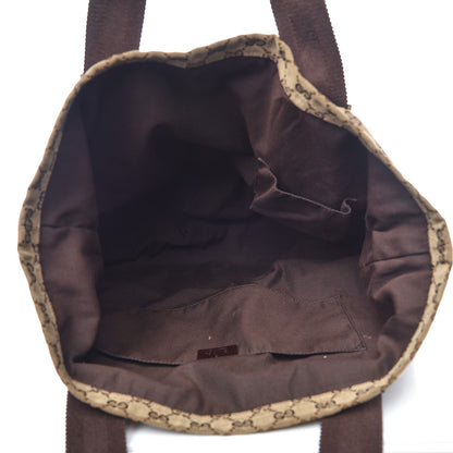 Gucci GG Monogram Medium Web Handle Vertical Tote Dark Brown 5 of 13