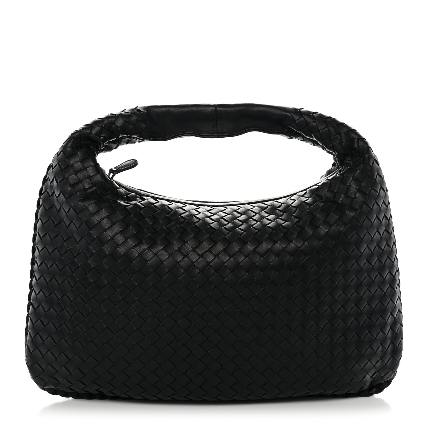 Nappa Intrecciato Medium Veneta Hobo Black