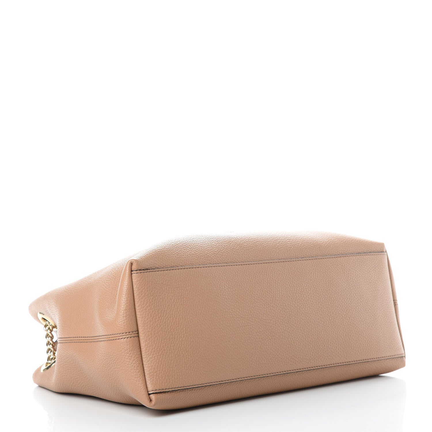 Gucci Pebbled Calfskin Medium Soho Chain Shoulder Bag Camelia 4 of 10