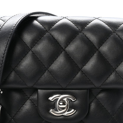 Chanel Calfskin Quilted CC Uniform Flap Belt Bag Black 9 of 12
