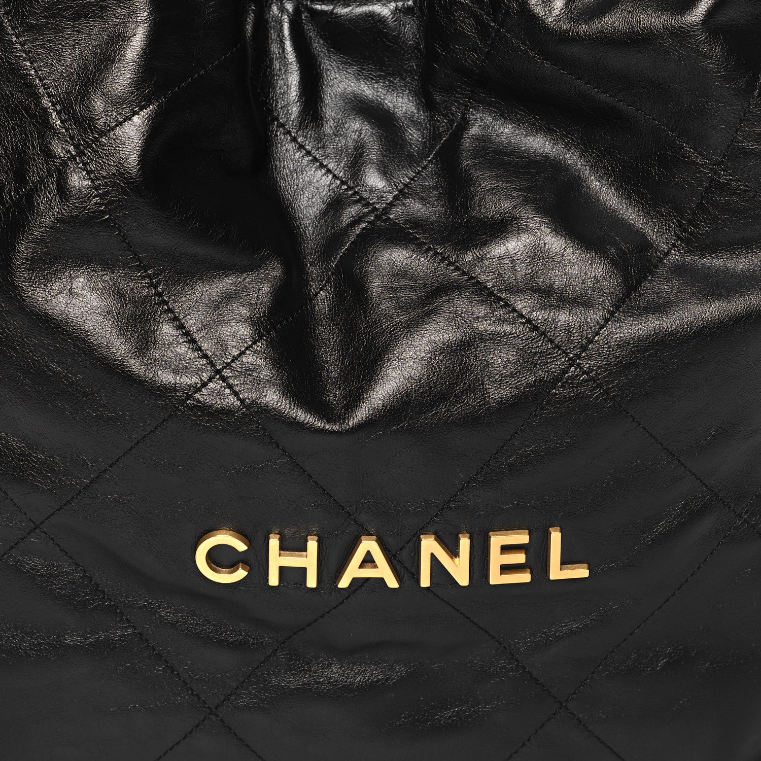 Chanel Shiny Calfskin Quilted Chanel 22 Black 9 of 12