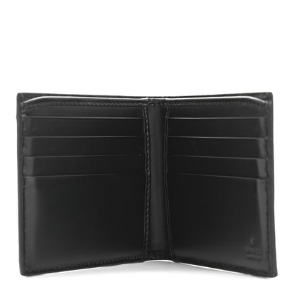 Gucci GG Supreme Monogram Kingsnake Nice Bi-Fold Wallet Black Grey 5 of 10