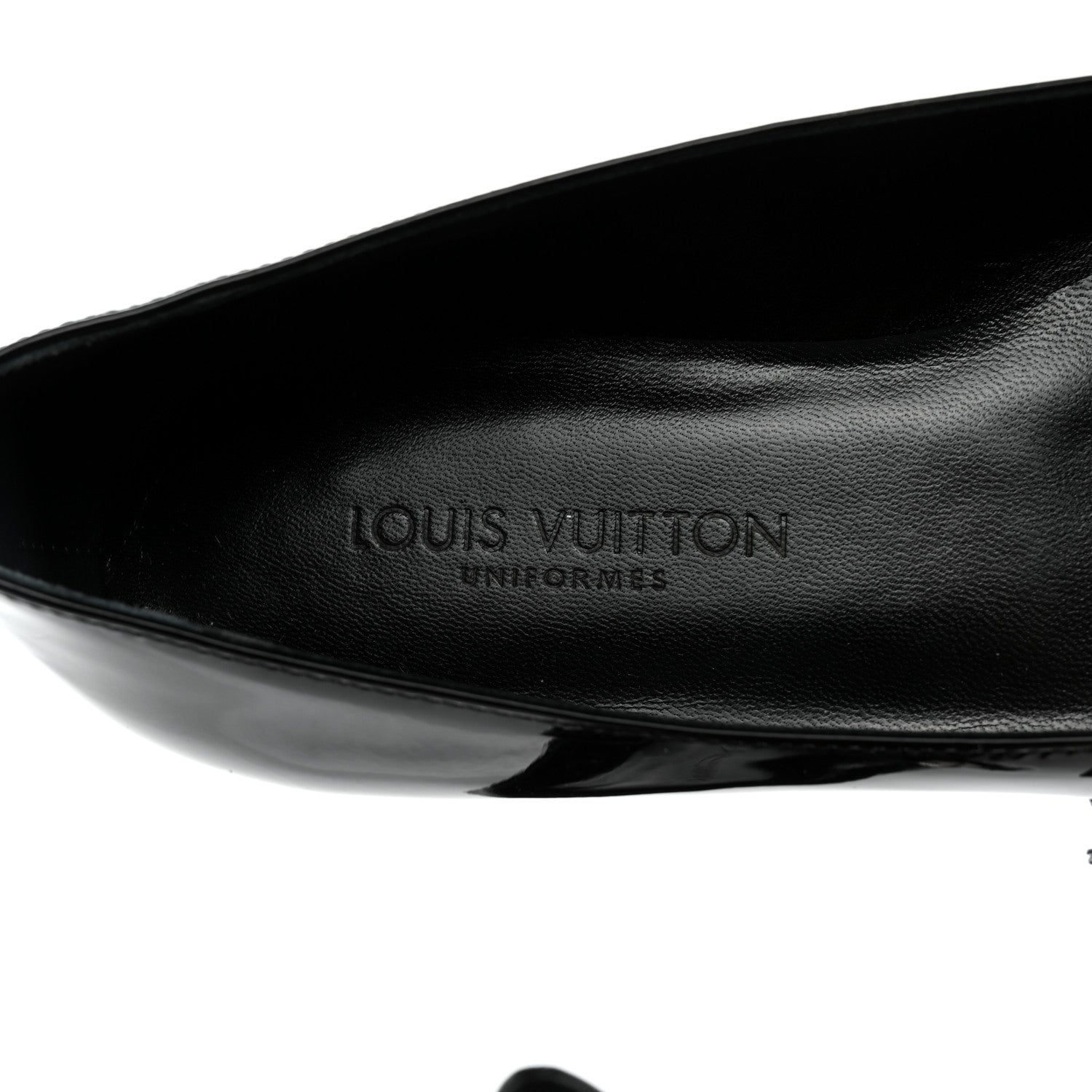 Louis Vuitton Patent Uniformes Ballerina Flat 35 Black 7 of 9