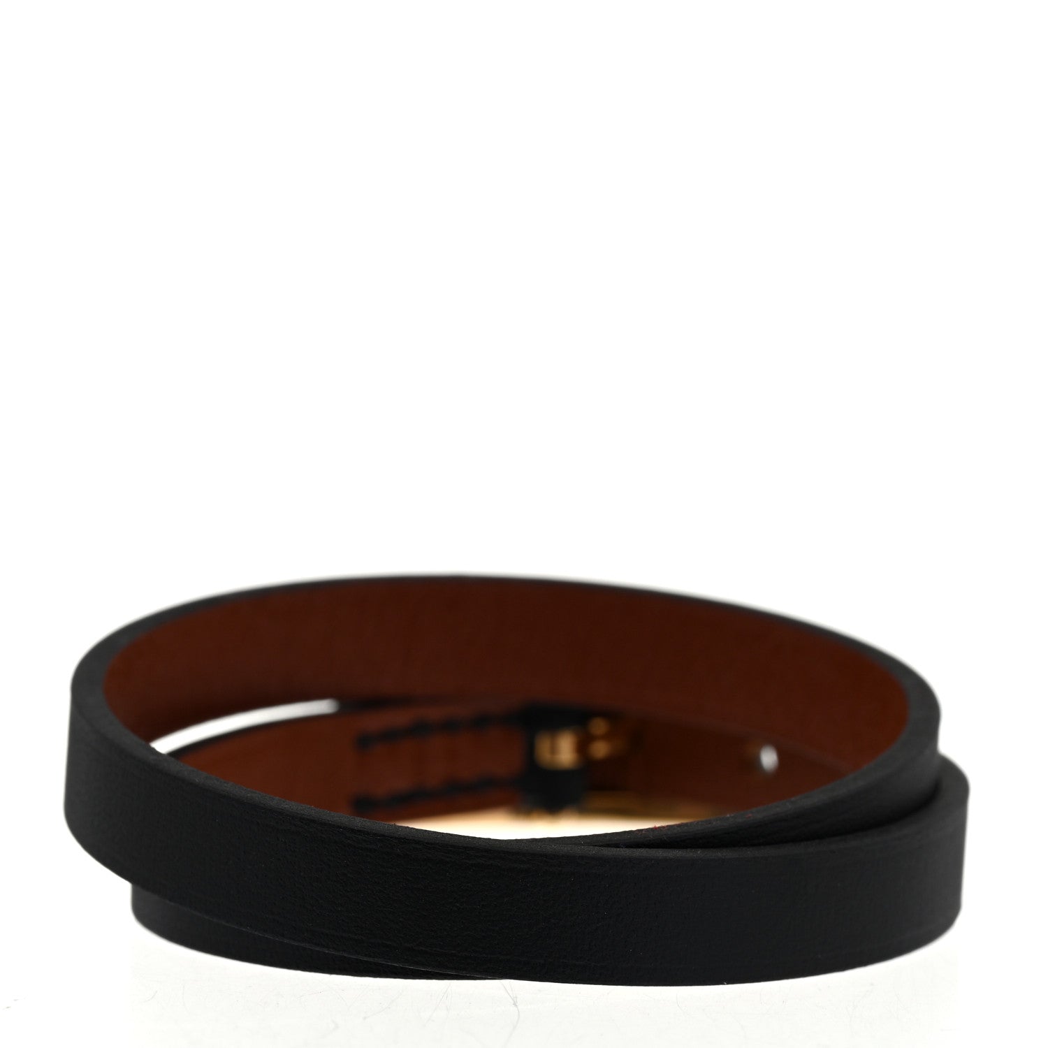 Hermes Chamonix Behapi Double Tour Bracelet Black 3 of 5