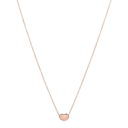 Tiffany 18K Rose Gold 6.5mm Elsa Peretti Bean Pendant Necklace 1 of 5