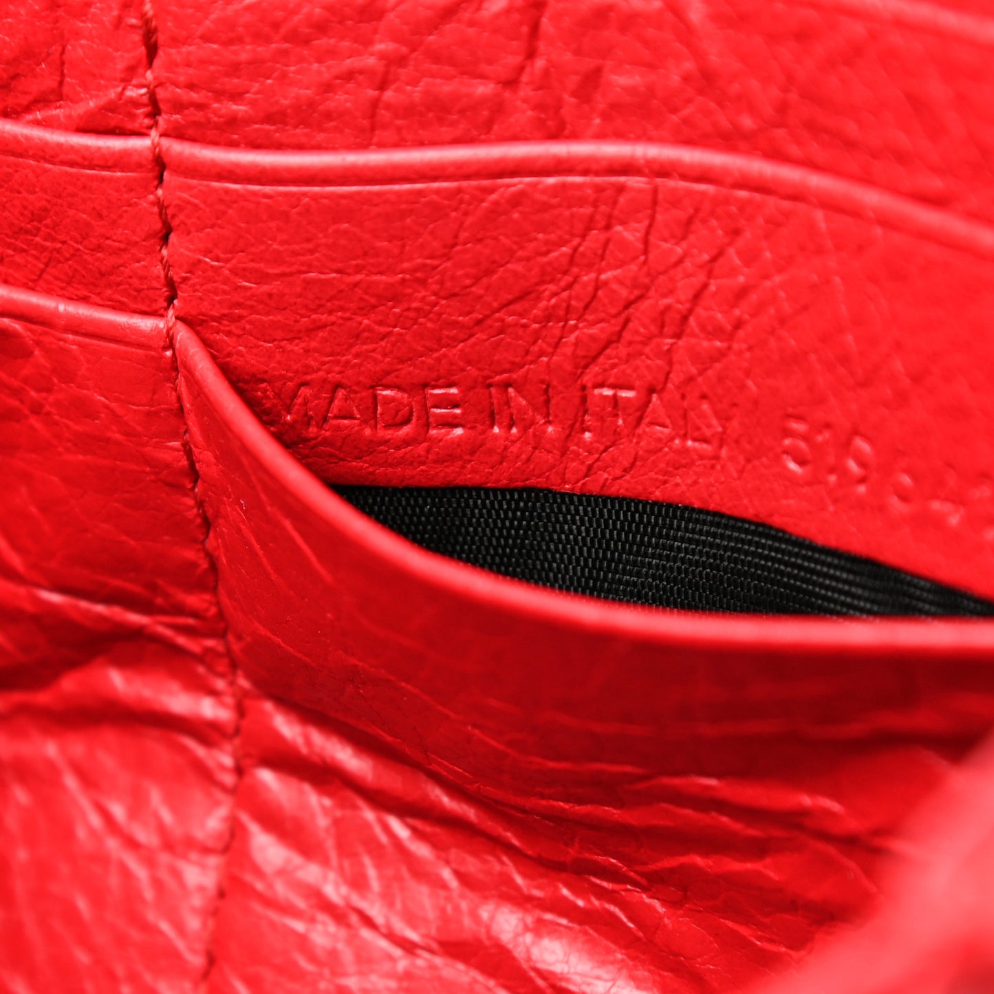 Agneau Continental Zip Around Wallet Rouge Cardinal