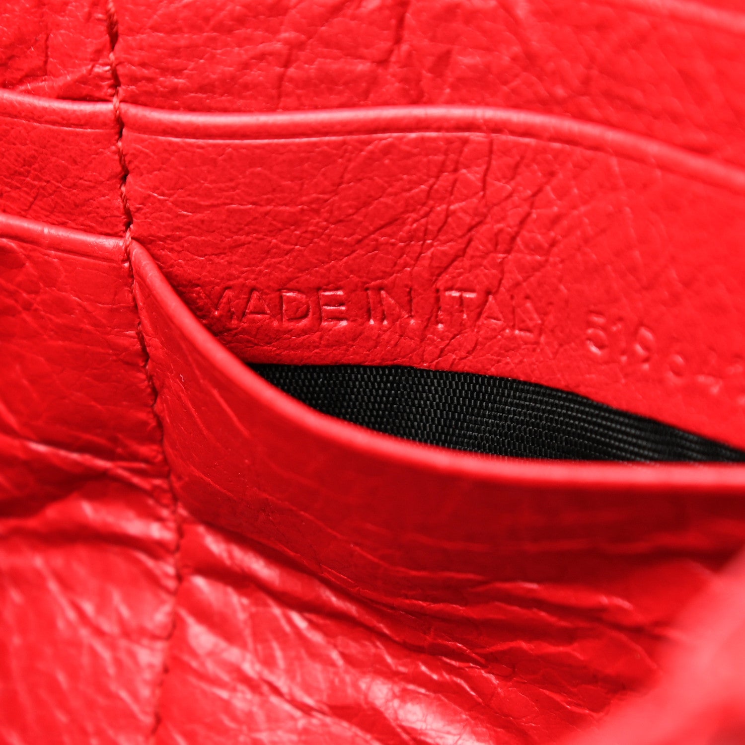 Balenciaga Agneau Continental Zip Around Wallet Rouge Cardinal 9 of 9