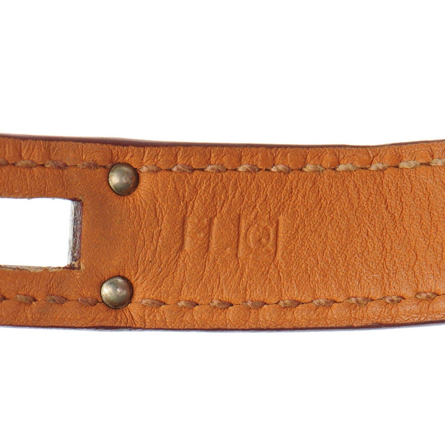 Hermes Barenia Kelly Double Tour Bracelet S Fauve 5 of 7