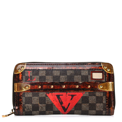 Louis Vuitton Transformed Damier Ebene Time Trunk Zippy Wallet 1 of 10