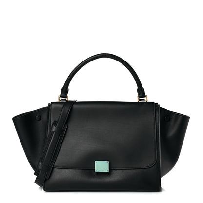 Celine Smooth Calfskin Medium Trapeze Black 1 of 10