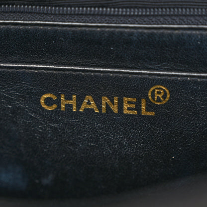 Chanel Lambskin Quilted XL Jumbo Single Flap Black 6 of 12