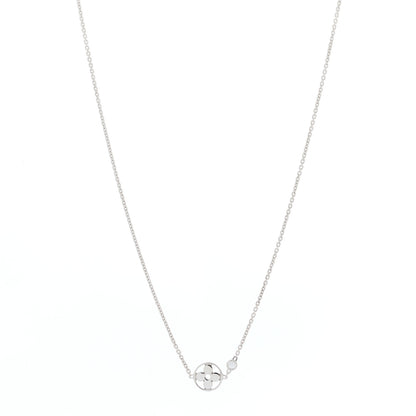 Louis Vuitton 18K White Gold Diamond Idylle Blossom Pendant Necklace 1 of 5
